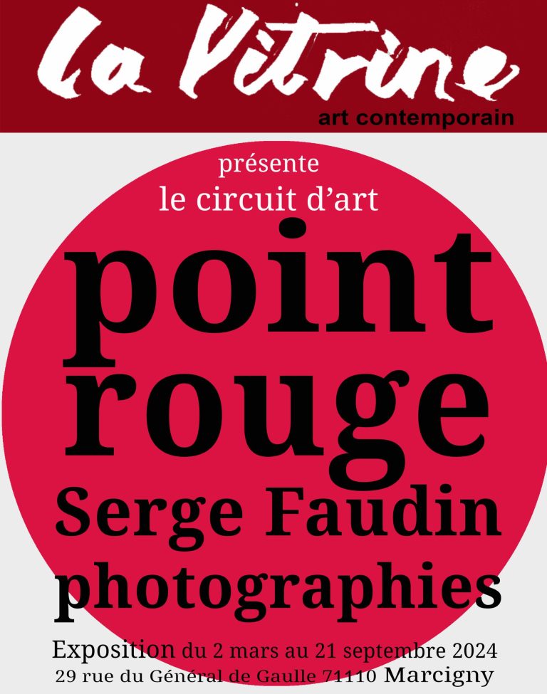 Vitrine-affiche point rouge