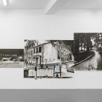 Gabriel Folli, "Du nord au sud" (2e version, détail), 2023, en cours, technique mixte sur papier, 230 x 1120 cm - Image : © Gregory Copitet