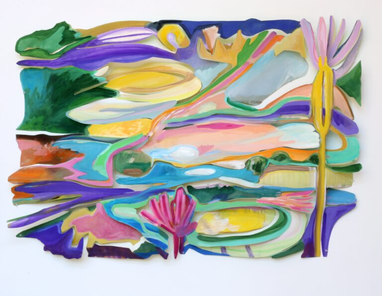 Relief, gouache sur papier découpé,  93 x130 x10 cm 2022 5500€ sans cadre