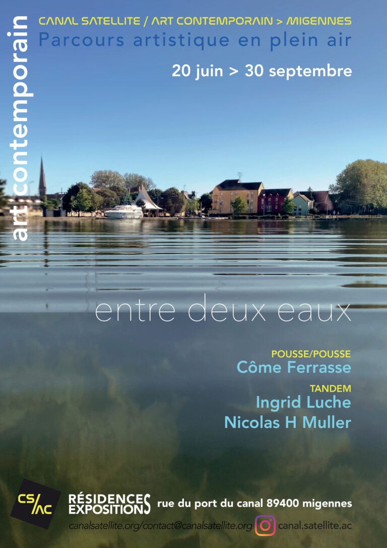 Canal Satellite Art Contemporain - entre deux eaux - affiche