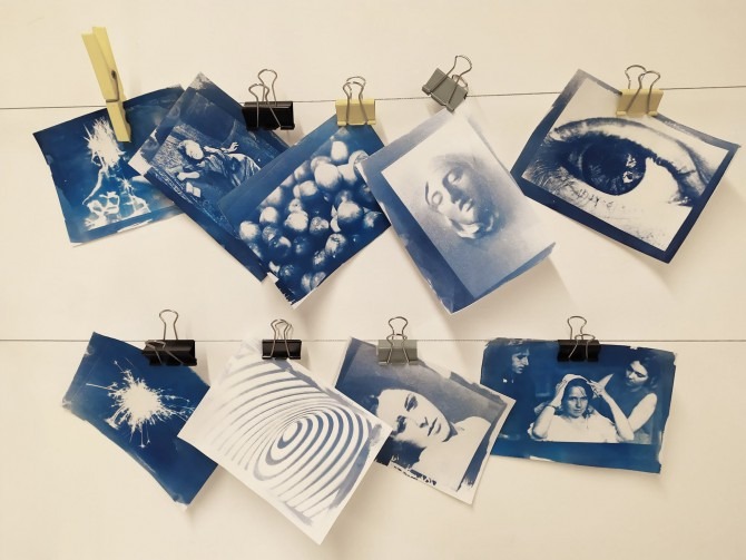 ATELIER 7-12 ANS - CYANOTYPE - SOLEIL BLEU - villa collection